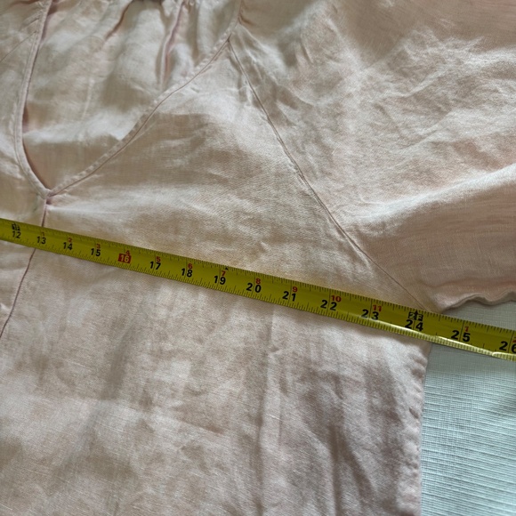 Aritzia Wilfred Linen Aperitif Button Down Shift Mini Dress SZ Large - Picture 4 of 5